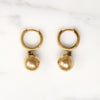 Chic Huggy Hoops with Victorian Dangles by Ancient Influences