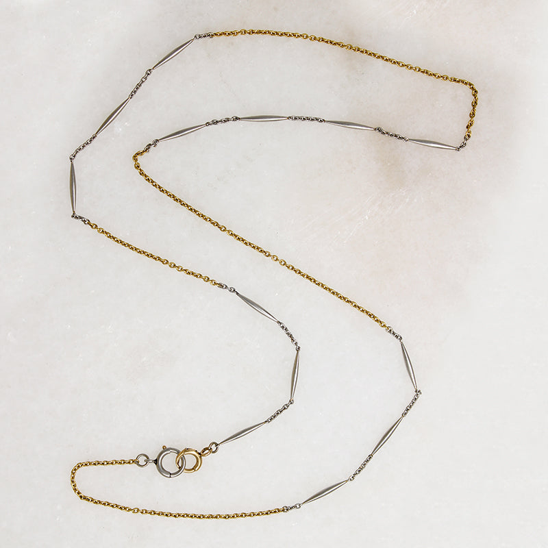 Luxurious Platinum & 18k Gold Married Chain by Ancient Influences
