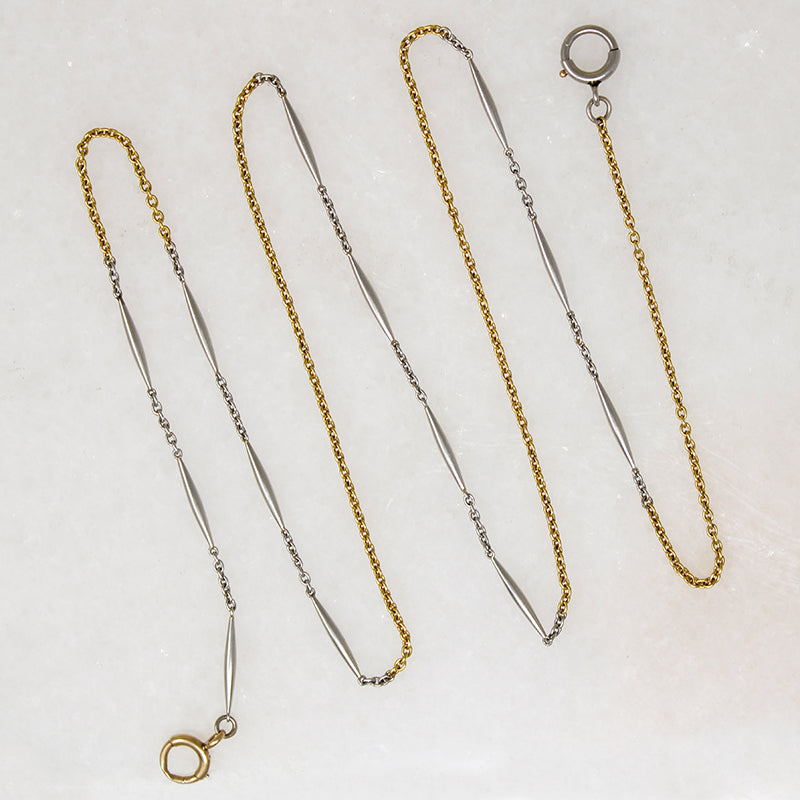 Luxurious Platinum & 18k Gold Married Chain by Ancient Influences