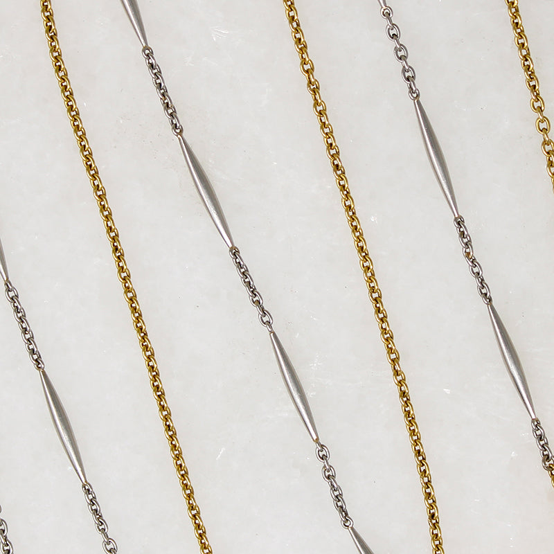 Luxurious Platinum & 18k Gold Married Chain by Ancient Influences