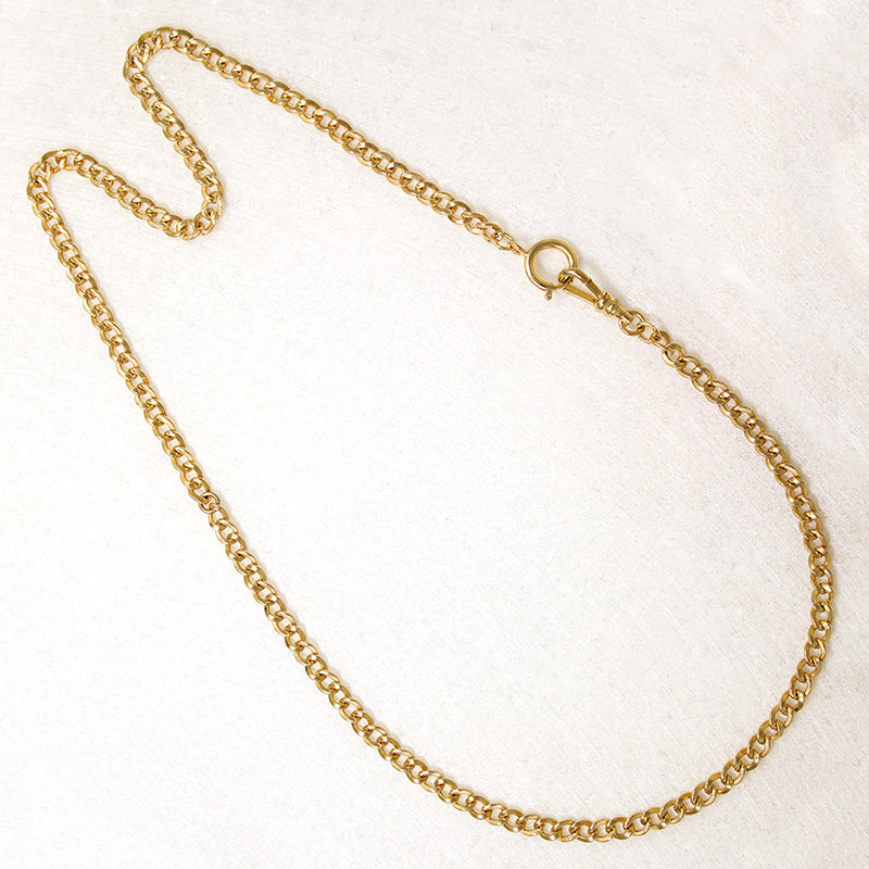 Glittering Engraved Curb Married Chain by Ancient Influences
