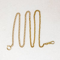 Gold-Plated Curb & Rolo Married Chain by Ancient Influences