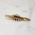 Fascinating Form 14k Gold Watch Key