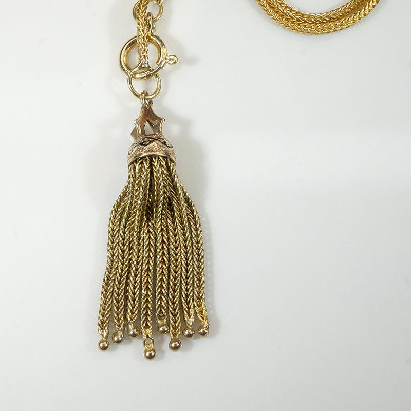 Fancy Tassel & Foxtail Chain Necklace by Ancient Influences