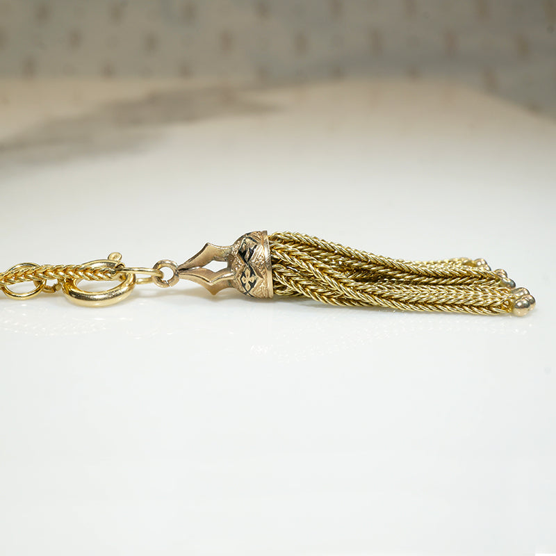 Fancy Tassel & Foxtail Chain Necklace by Ancient Influences