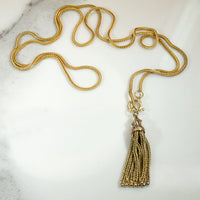 Fancy Tassel & Foxtail Chain Necklace by Ancient Influences