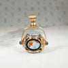 French 18k Spinner Fob with Rustic Enamels