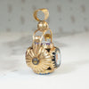 French 18k Spinner Fob with Rustic Enamels
