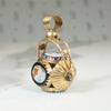 French 18k Spinner Fob with Rustic Enamels