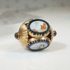 French 18k Spinner Fob with Rustic Enamels