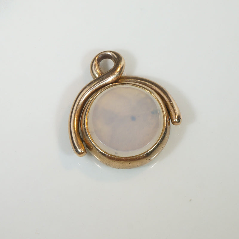Buttery Little Spinner Fob with Bloodstone & Agate