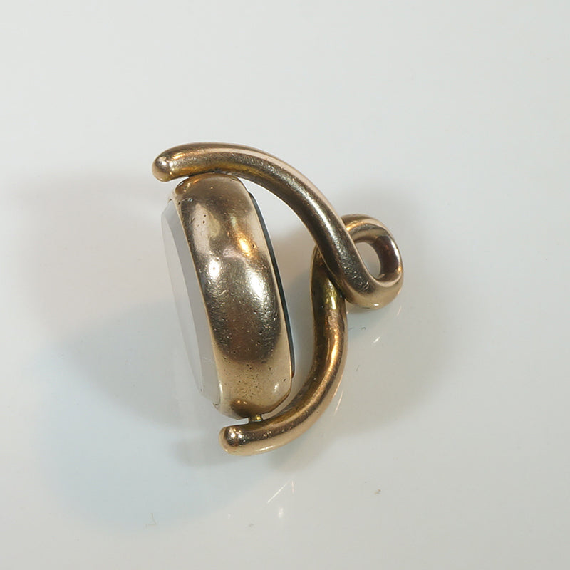 Buttery Little Spinner Fob with Bloodstone & Agate