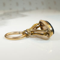 Elegant Onyx-Set Edwardian Fob