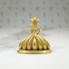 Victorian 12k Gold Scalloped Seashell Fob