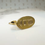 Victorian 12k Gold Scalloped Seashell Fob