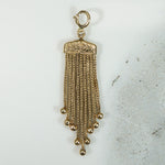 Saucy Victorian Revival 14k Gold Flat Tassel