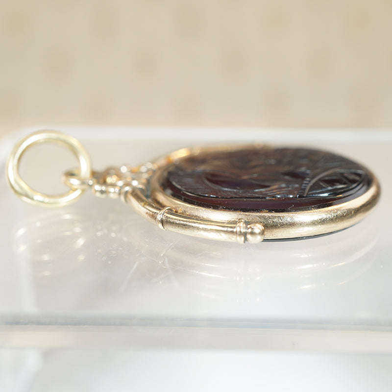 Victorian Doctor & Soldiers Intaglio Fob