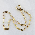 Fun Gold Filled Paperclip Chain by Ancient Influences