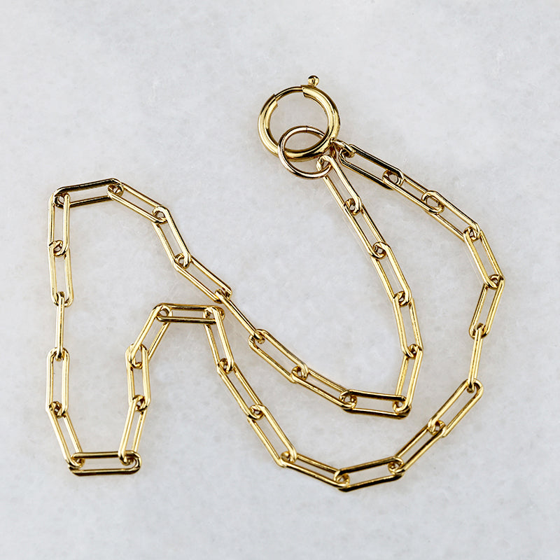 Fun Gold Filled Paperclip Chain by Ancient Influences