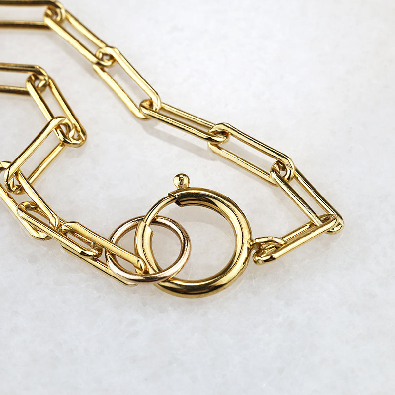 Fun Gold Filled Paperclip Chain by Ancient Influences