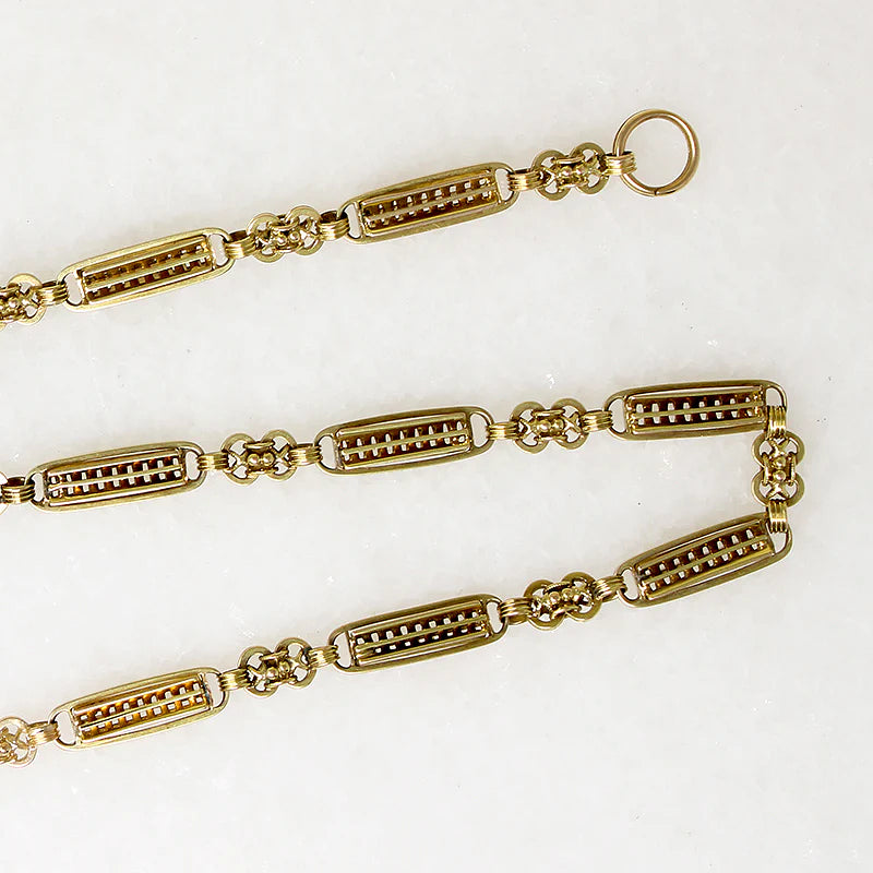 Exceptional English 15ct Gold Fancy Chain by Ancient Influences