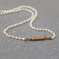 Delicate Natural River Pearls with Gold Clasp by Ancient Influences