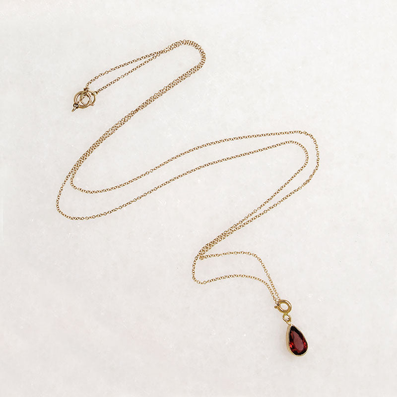 Florid Pink Tourmaline on 14k Gold Chain by Ancient Influences