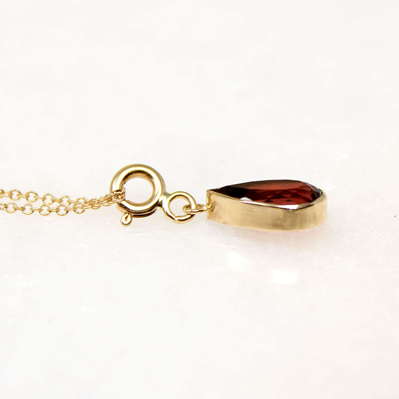 Florid Pink Tourmaline on 14k Gold Chain by Ancient Influences