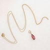 Rosé 1.75ct Tourmaline Pendant on Gold Chain by Ancient Influences