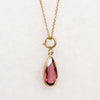 Rosé 1.75ct Tourmaline Pendant on Gold Chain by Ancient Influences