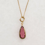Rosé 1.75ct Tourmaline Pendant on Gold Chain by Ancient Influences