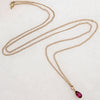 Hot Pink 1.75ct Tourmaline Pendant on Curb Chain by Ancient Influences