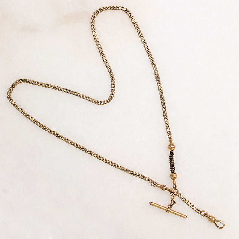 Curb & Foxtail 14k Gold Married Chain by Ancient Influences