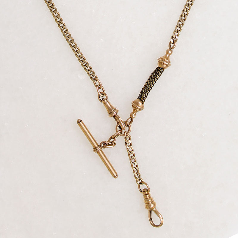 Curb & Foxtail 14k Gold Married Chain by Ancient Influences