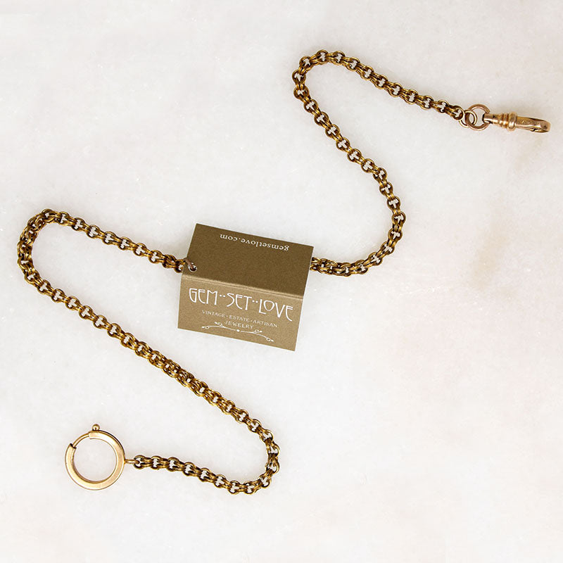 Handsome Victorian Chain with Hook & Bolt by Ancient Influences