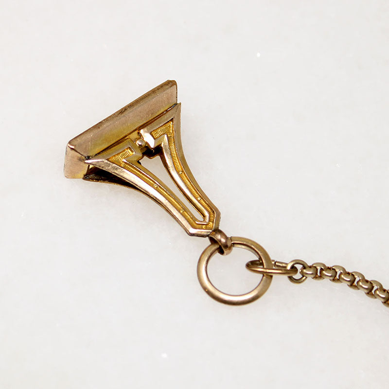 Greek Revival Fob on Victorian Chain by Ancient Influences