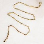 Edwardian Gold Oval & Bar Link Married Chain by Ancient Influences