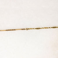 Edwardian Gold Oval & Bar Link Married Chain by Ancient Influences