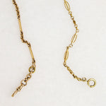Edwardian Gold Oval & Bar Link Married Chain by Ancient Influences