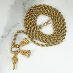 Antique Rope Chain with Georgian Fobs by Ancient Influences