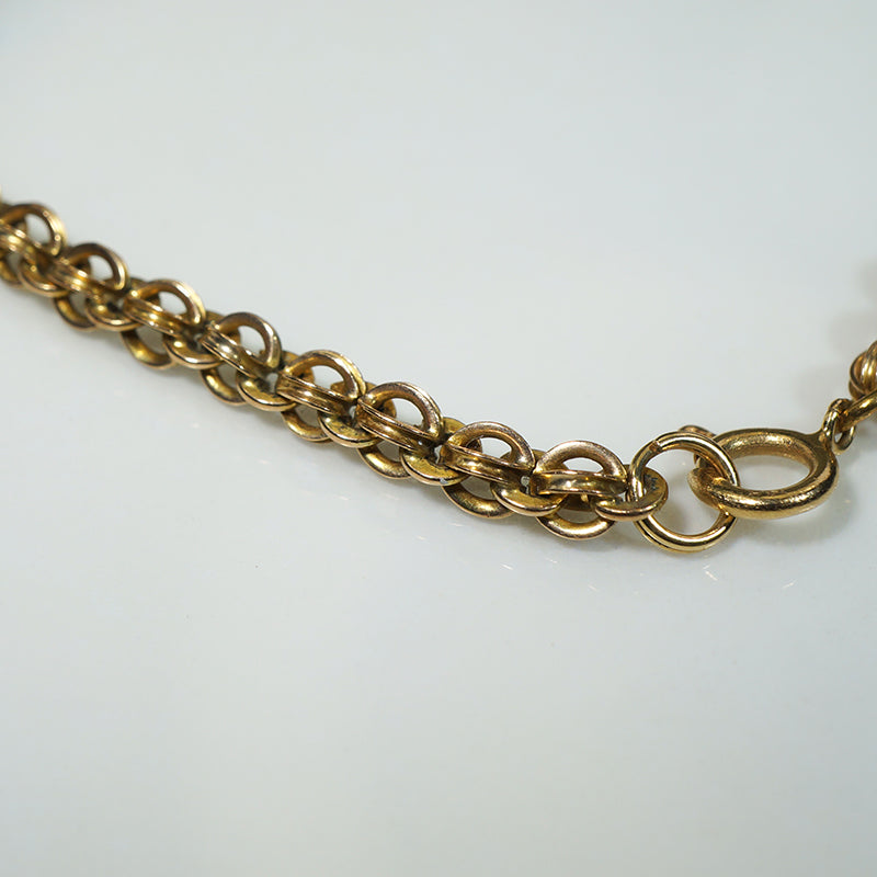 Victorian 9k Gold "Globe" Chain Bracelet