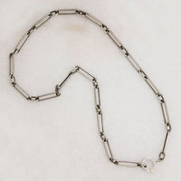 Sterling Trombone Chain with Cool Bolt Ring by Ancient Influences