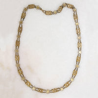 Victorian Silver Gilt Floral Link Chain by Ancient Influences
