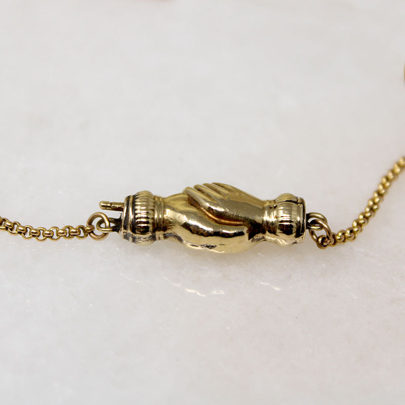 Antique Chain Clasped with Lovers' Hands by Ancient Influences