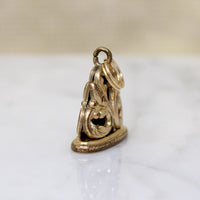 Acanthus Leaf Motif Victorian Revival Fob