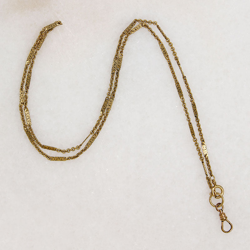 Edwardian Chain with Double Clasps by Ancient Influences