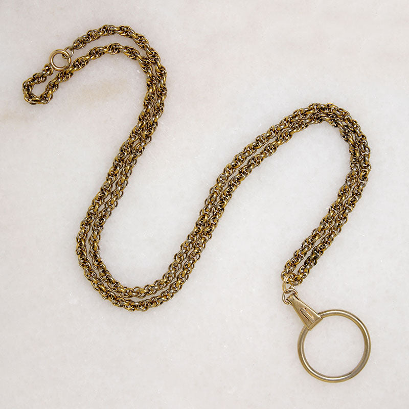 Rope Chain with Retro Charm Holder by Ancient Influences