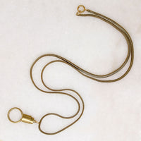 Handsome Charm Holder on Serpentine Chain by Ancient Influences
