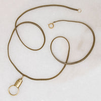 Handsome Charm Holder on Serpentine Chain by Ancient Influences