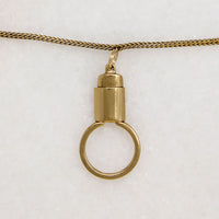 Handsome Charm Holder on Serpentine Chain by Ancient Influences